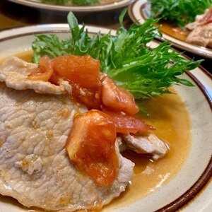 定番♩豚の生姜焼きをトマトで❋いつもとひと味違う♩